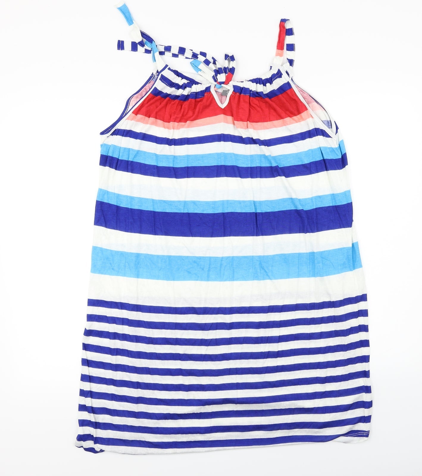 South Womens Blue Striped  Basic T-Shirt Size 18