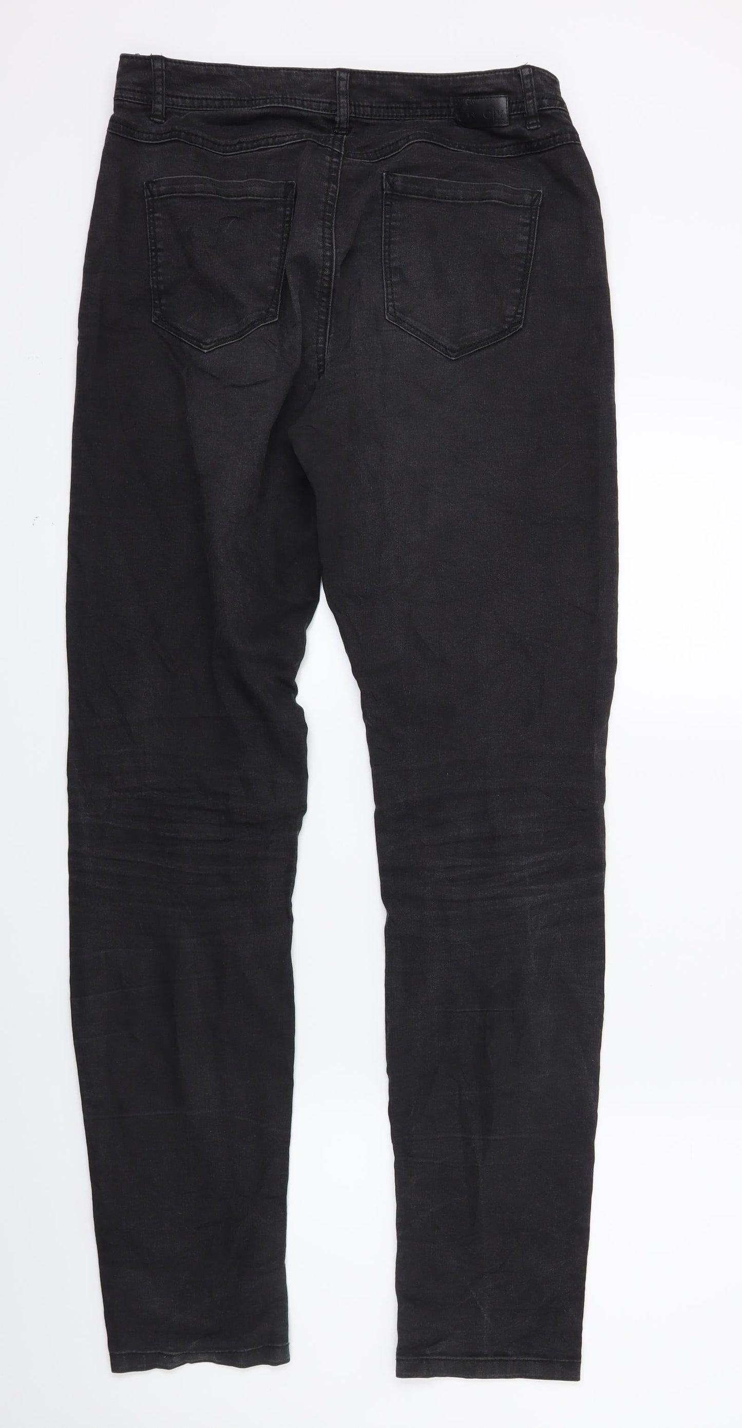 Charles Vogele Womens Black  Denim Skinny Jeans Size 8 L29 in