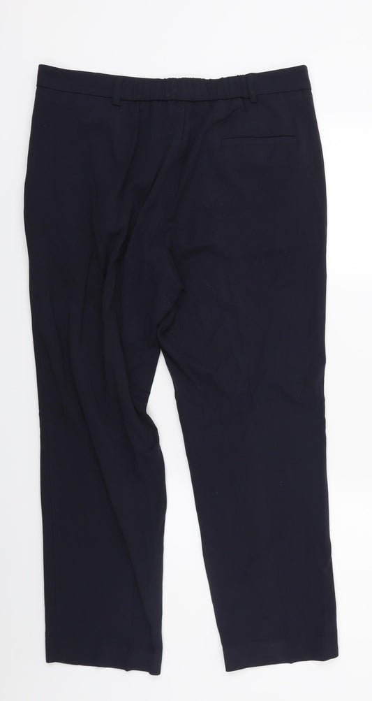 Marks and Spencer Womens Blue   Trousers  Size 14 L24 in