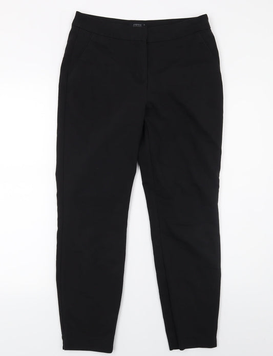 Papaya Womens Black   Capri Trousers Size 10 L24 in