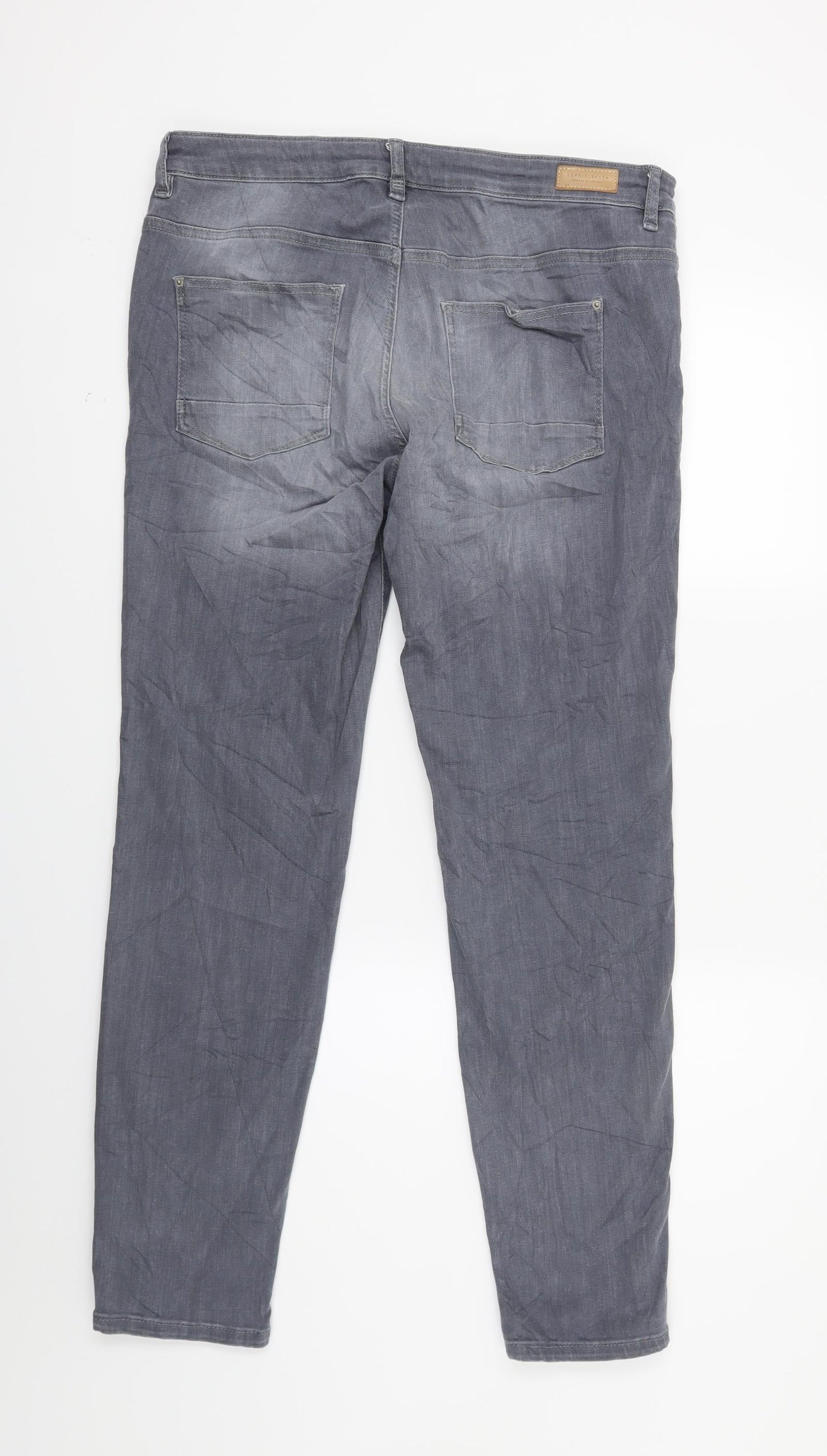 Esprit Womens Grey  Denim Skinny Jeans Size 34 in L30 in