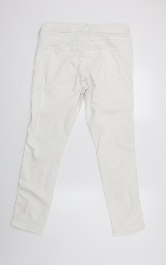 Newlook Womens White  Denim Skinny Jeans Size 32 in L27 in