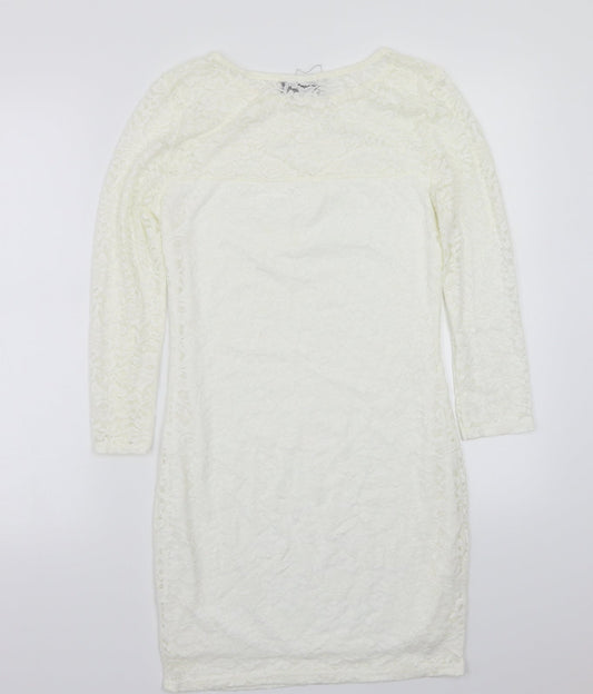 Club L Womens White   A-Line  Size 10