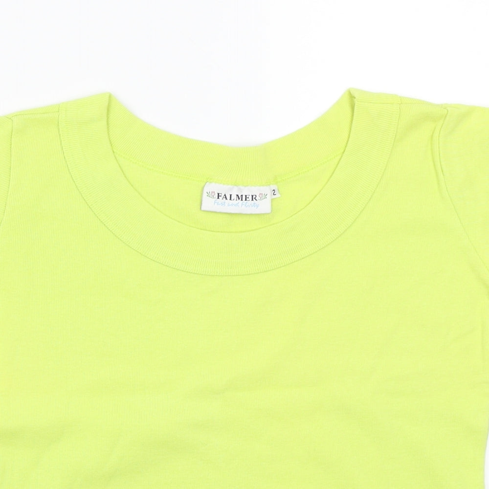 Falmer Womens Green   Basic T-Shirt Size 2