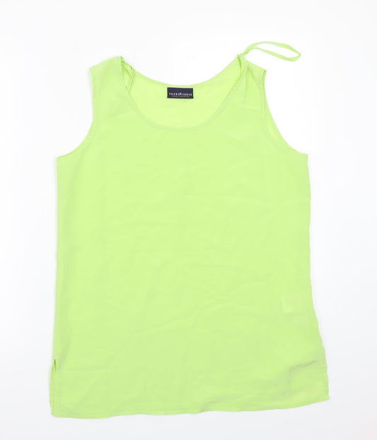 Your 6th sense Womens Green   Basic T-Shirt Size 10