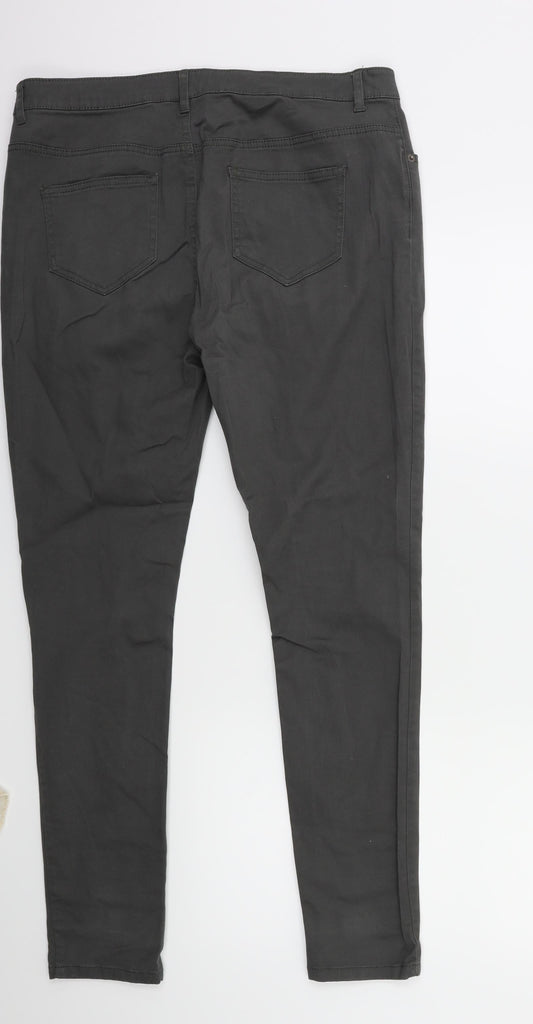 Denim & Co. Womens Green   Chino Trousers Size 14 L29 in