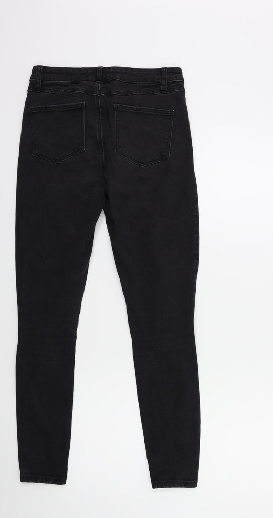 Denim & Co. Womens Black  Denim Skinny Jeans Size 10 L27 in