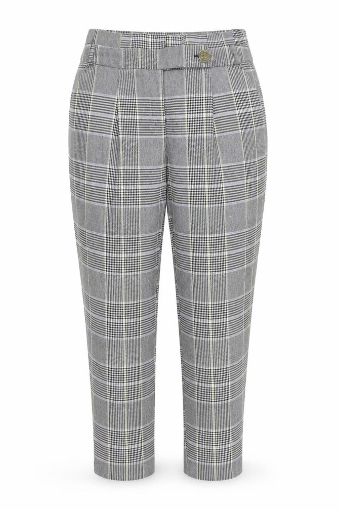 Dorothy Perkins Womens Green Check  Trousers  Size 10 L25 in
