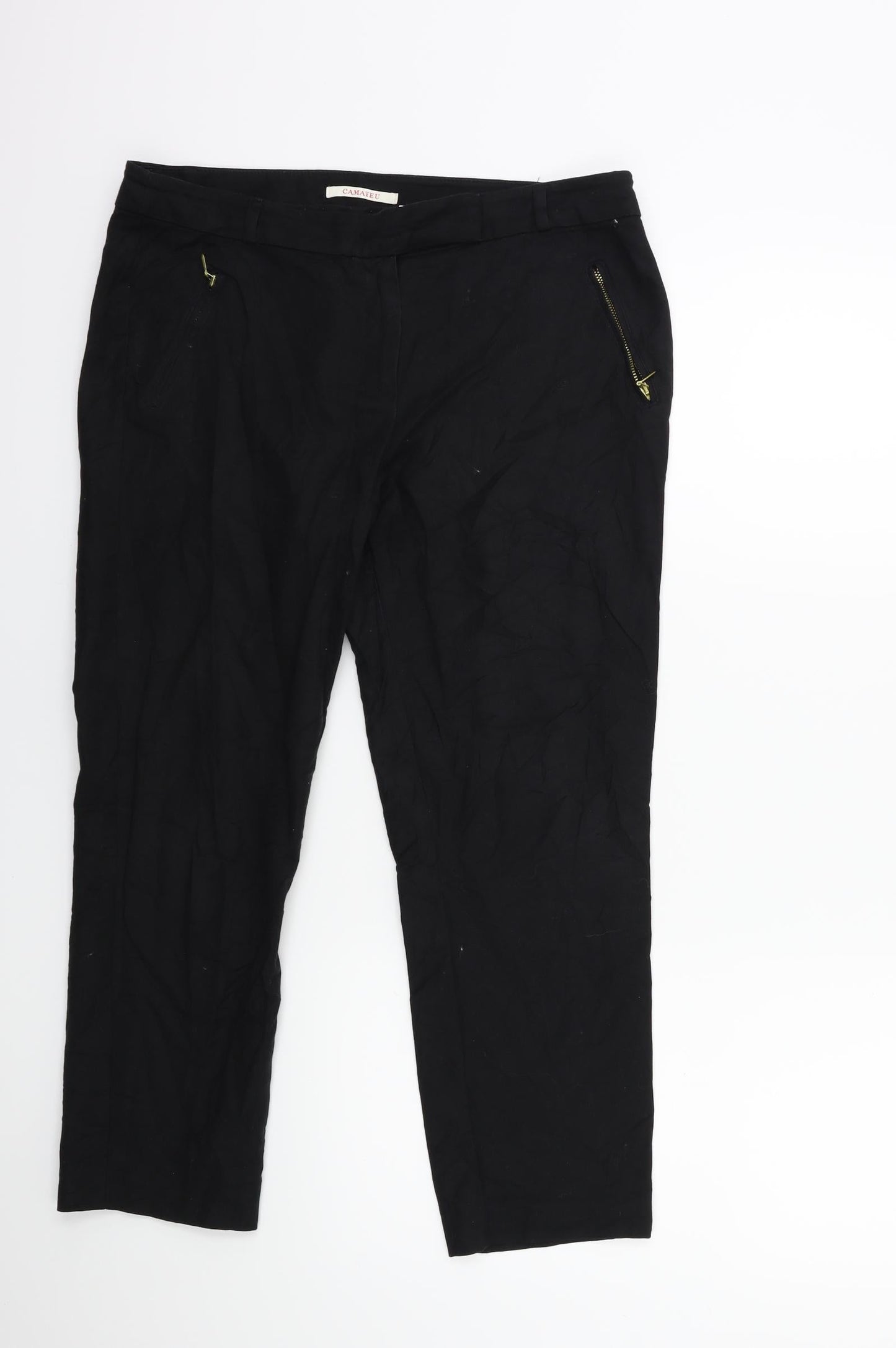 Camaïeu Womens Black   Cargo Trousers Size 32 in L23 in