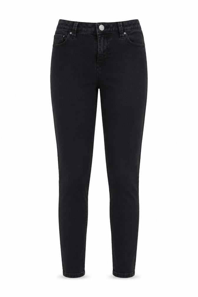 Denim & Co. Womens Black  Denim Skinny Jeans Size 8 L27 in
