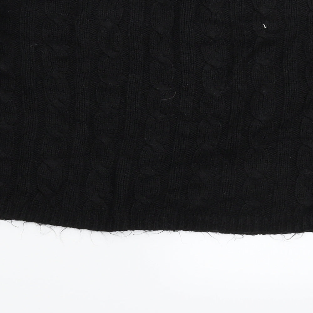 New Look Womens Black  Knit Pullover Jumper Size M