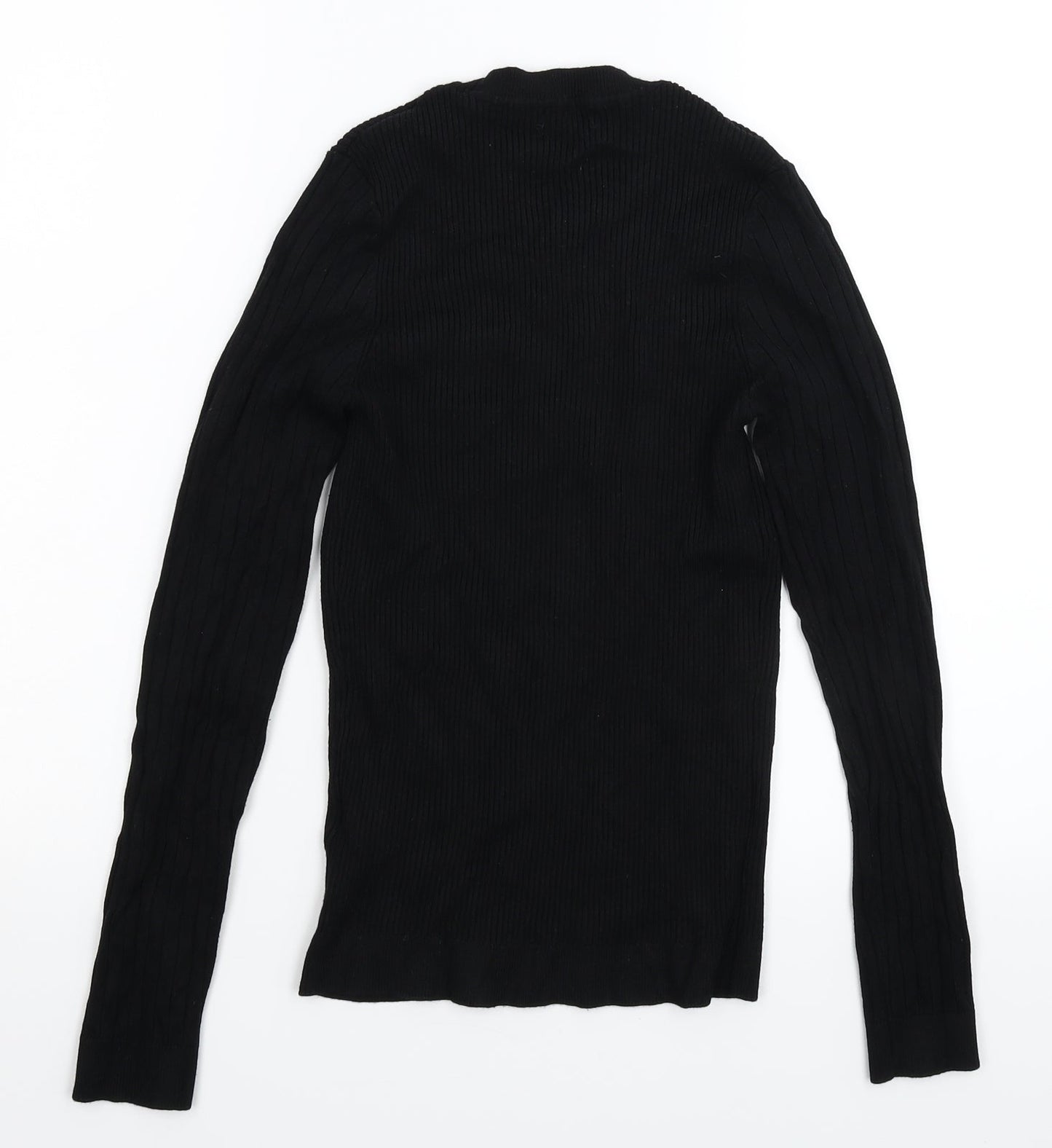 New Look Womens Black  Knit Pullover Jumper Size 12