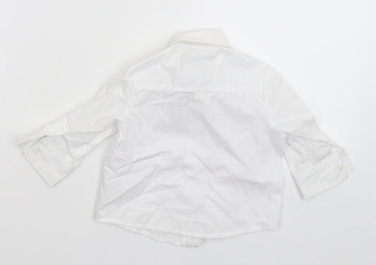 Monsoon Boys White   Basic Button-Up Size 3-6 Months