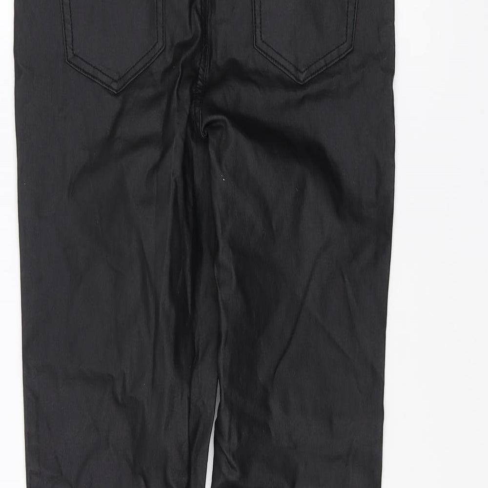 Denim & Co. Womens Black   Trousers  Size 12 L28 in