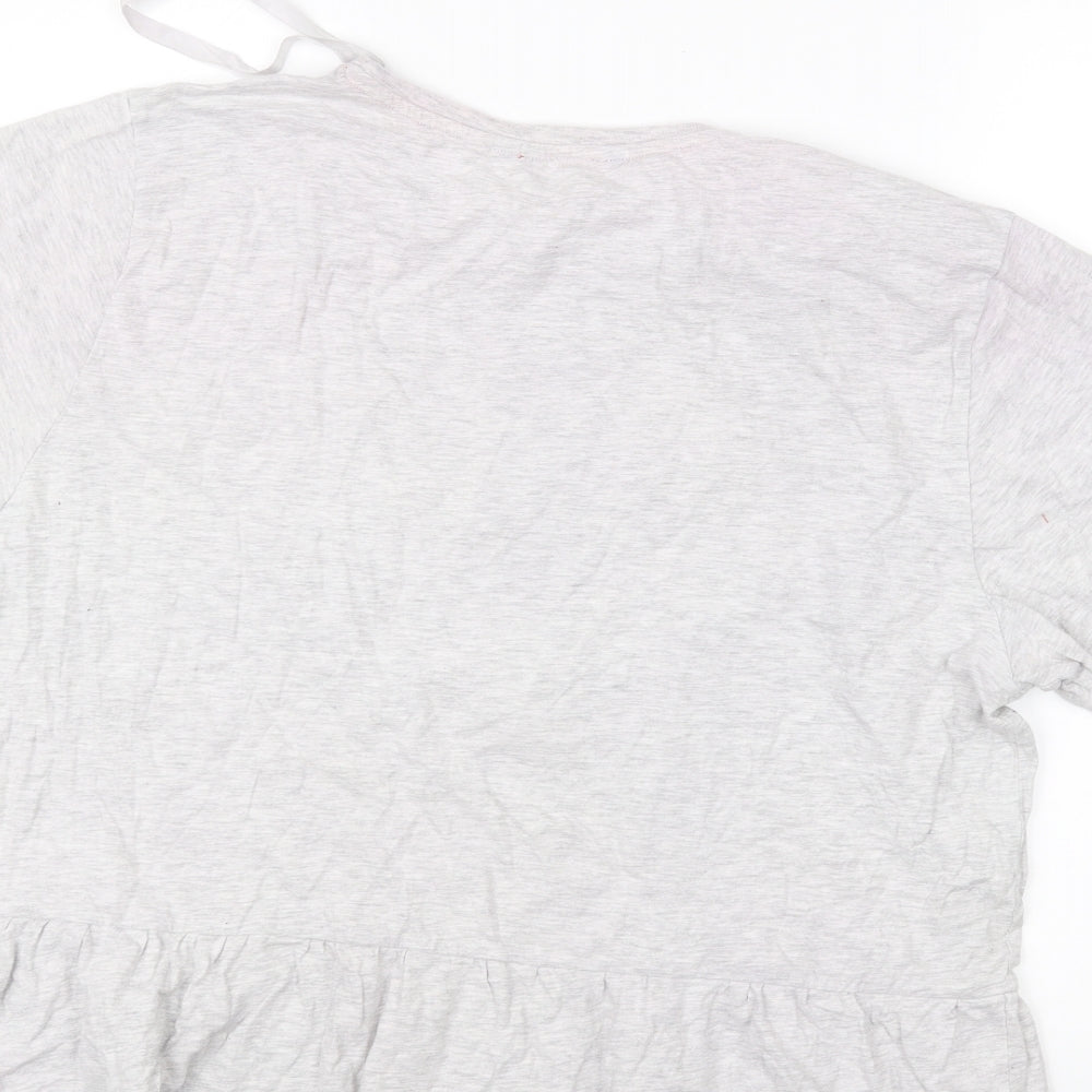 Golddigga Womens Grey   Basic T-Shirt Size 16