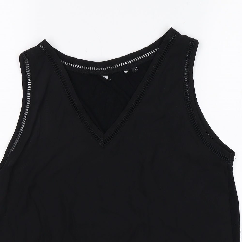 New Look Womens Black   Basic Blouse Size 12