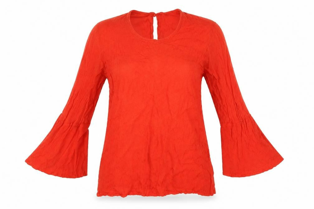 Warehouse Womens Red   Basic Blouse Size 8