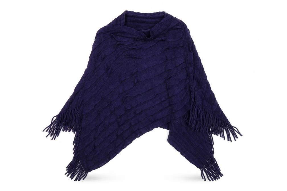 Preworn Womens Blue Shawl/Wrap
