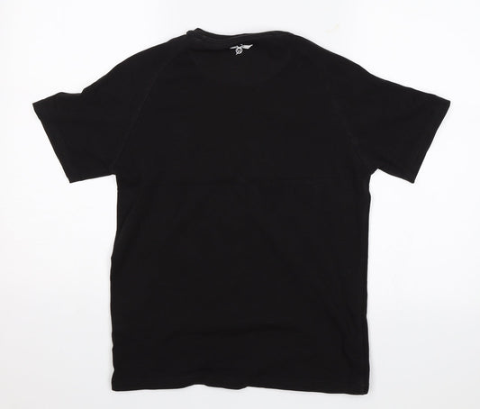 Creative Recreation Boys Black   Basic T-Shirt Size 12-13 Years