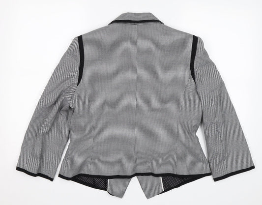 Preworn Womens Grey Check  Jacket  Size 16