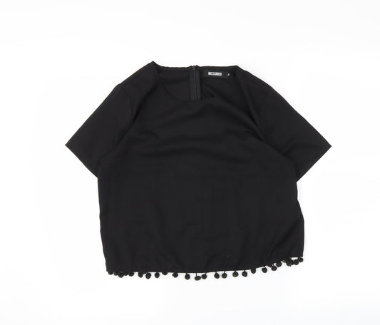 Missguided Womens Black   Basic Blouse Size 10