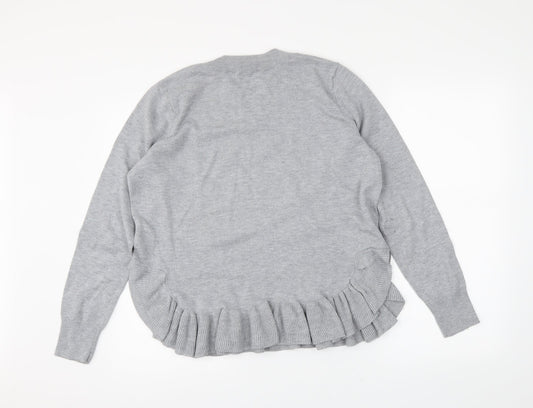H&M Womens Grey   Pullover Jumper Size M