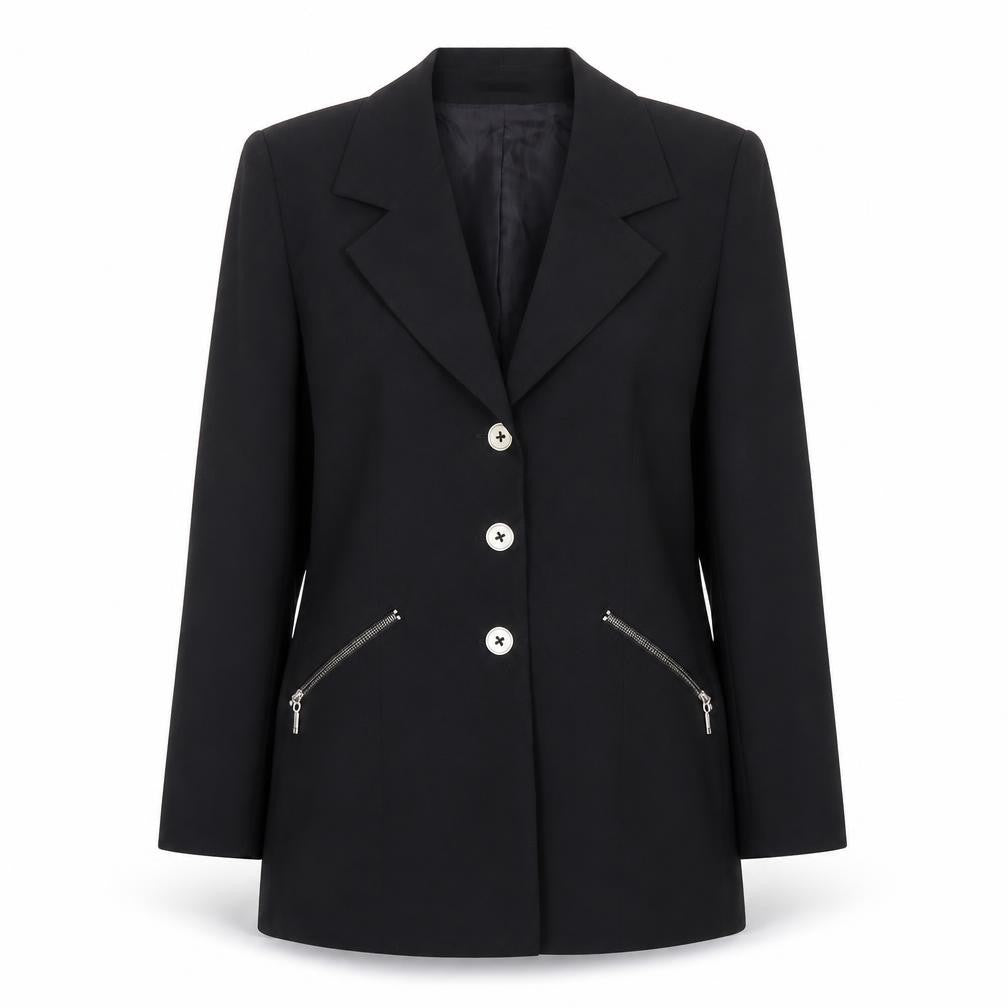 des anges Womens Black   Jacket Blazer Size 10