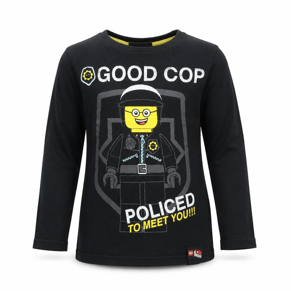 Duck and Cover Girls Black   Basic T-Shirt Size 7-8 Years