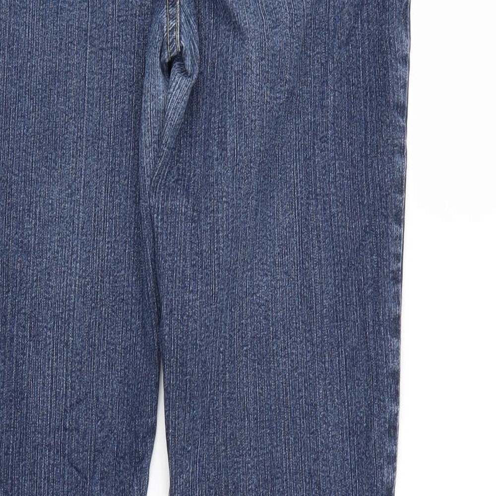 Preworn Womens Blue  Denim Straight Jeans Size 31 in L27 in