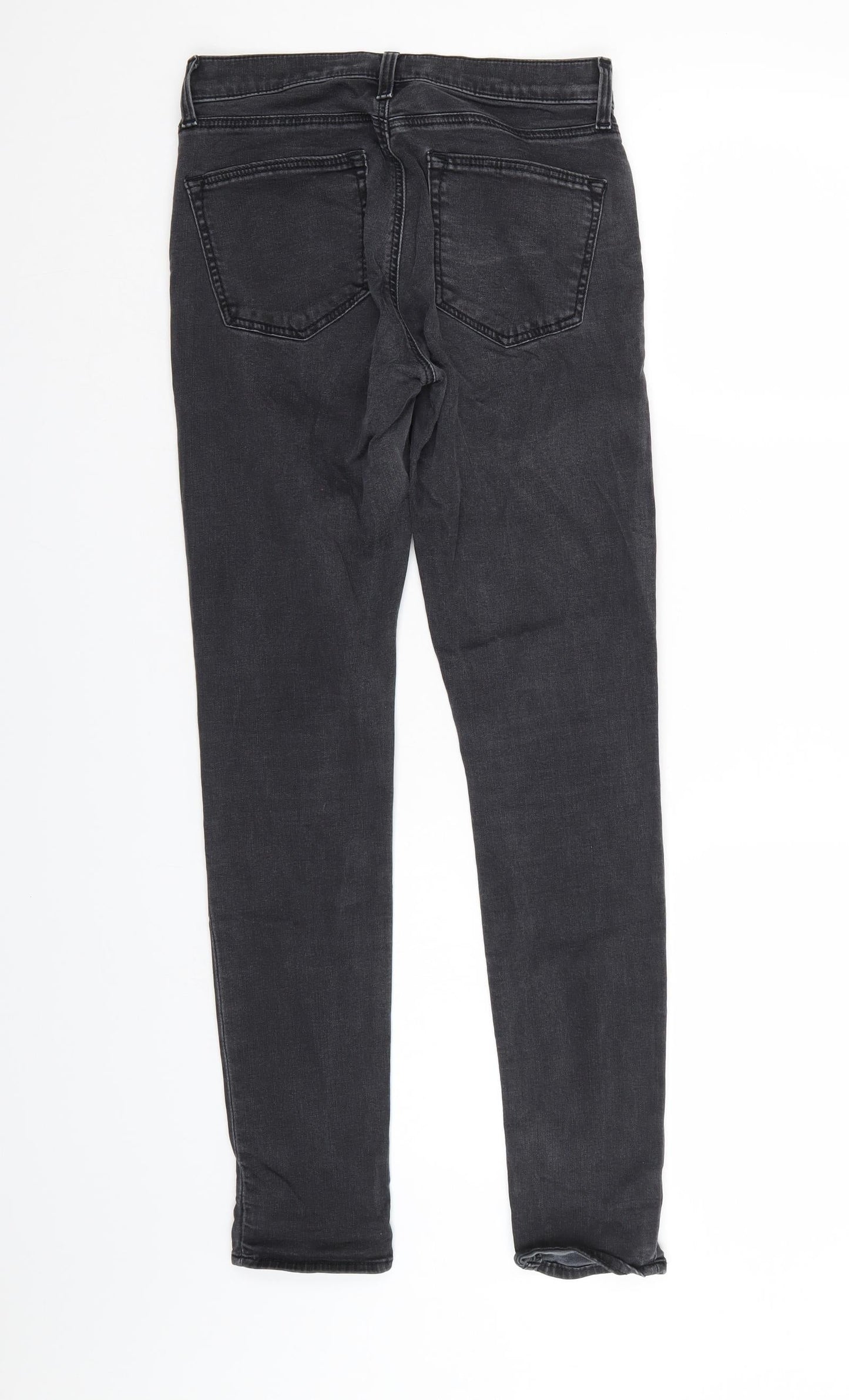 Top Shop Mens Black  Denim Tapered Jeans Size 28 L32 in