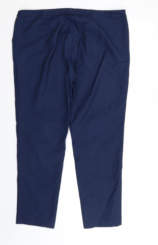 Monnari Womens Blue   Trousers  Size 18 L29 in