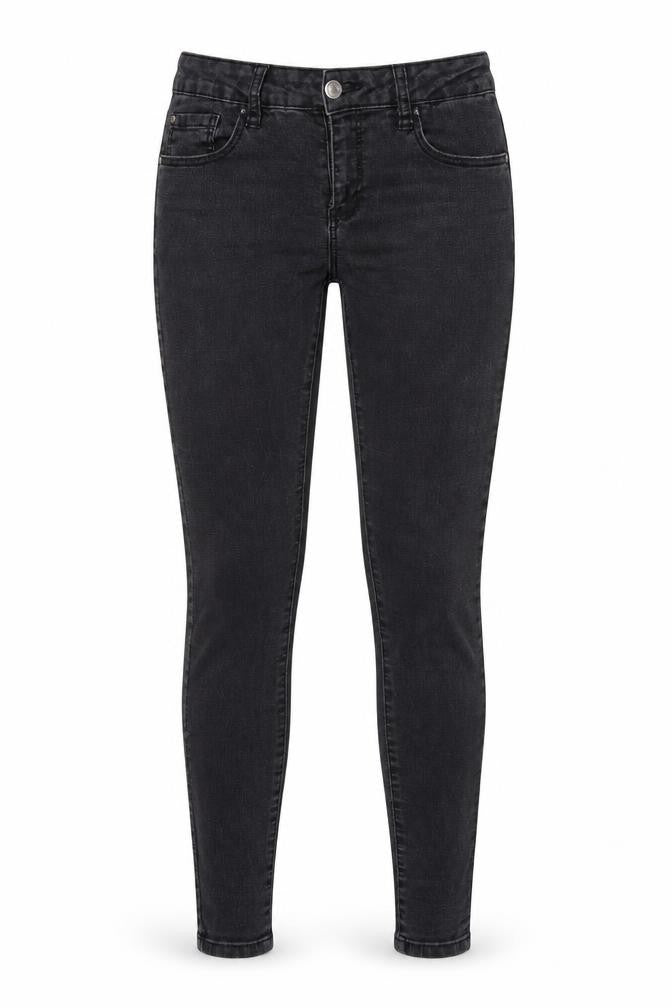 Denim & Co. Womens Black  Denim Tapered Jeans Size 10 L28 in - Elastic Waist