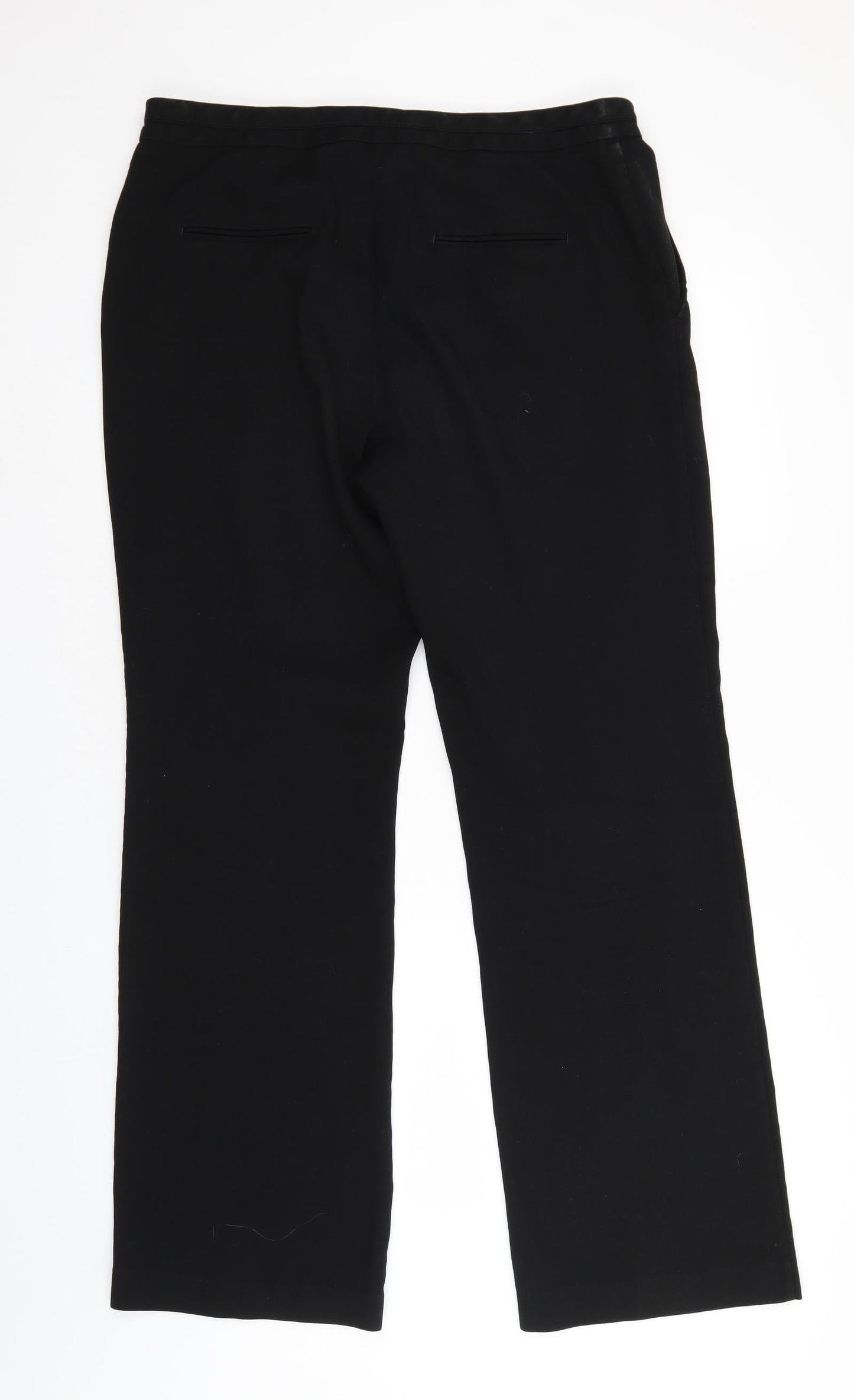 Preworn Womens Black   Trousers  Size 34 in L30 in