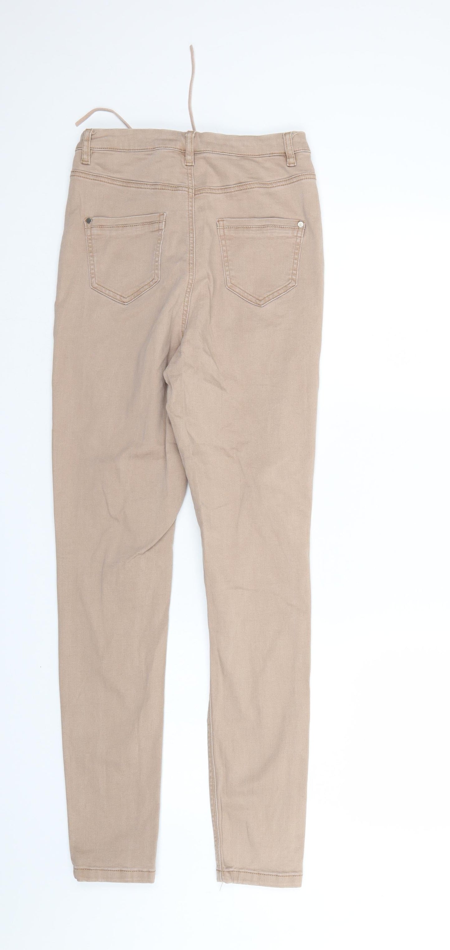 Vice Womens Brown  Denim Tapered Jeans Size 10 L30 in - Elastic Waist