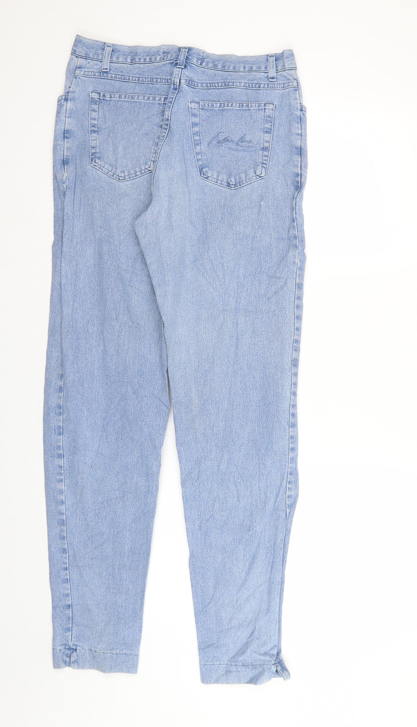 Cotton Line Womens Blue  Denim Tapered Jeans Size 31 in L30 in