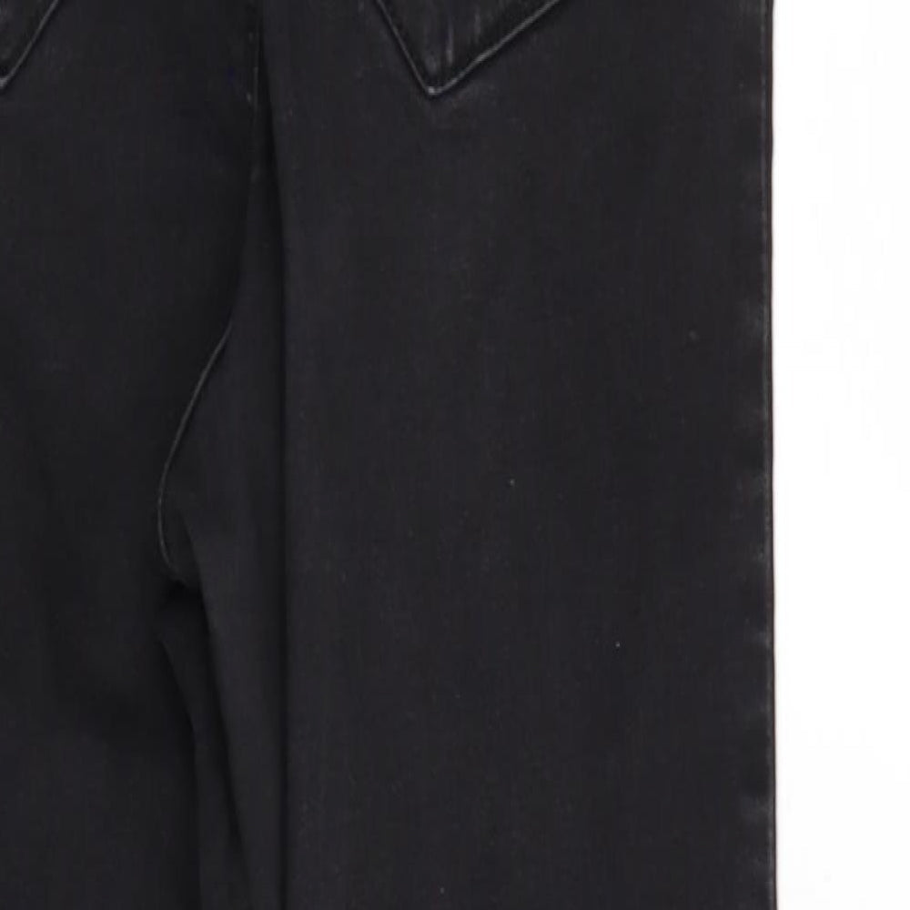 Denim & Co. Womens Black  Denim Tapered Jeans Size 14 L27 in