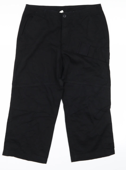 Preworn Womens Black   Trousers  Size 34 L26 in