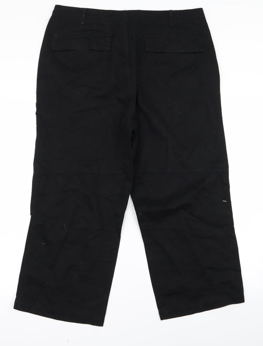 Preworn Womens Black   Trousers  Size 34 L26 in