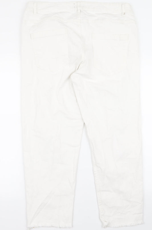up 2 fashion Womens White   Bootcut Jeans Size 34 L25 in