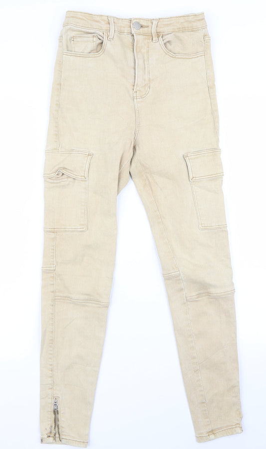 Preworn Womens Beige   Snow Pants Trousers Size 6 L26 in