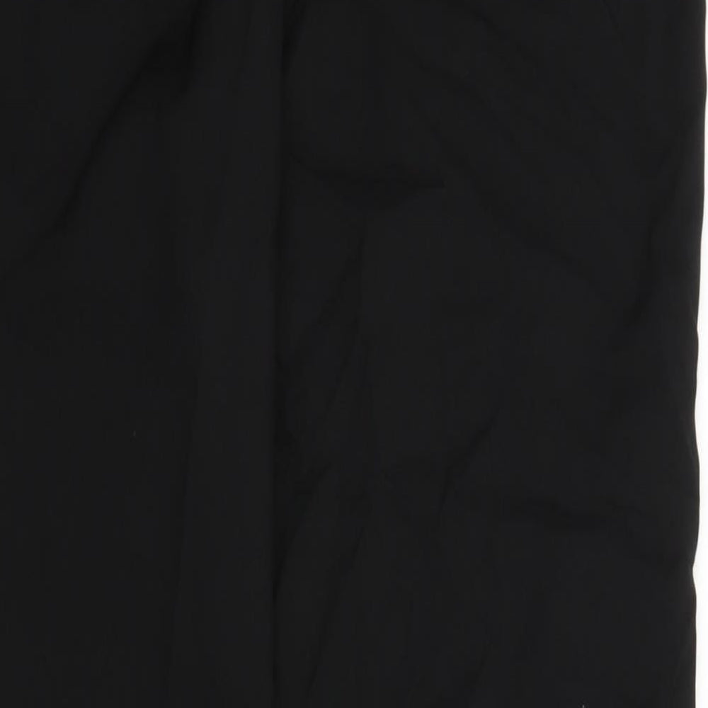 Papaya Womens Black   Trousers  Size 12 L28 in