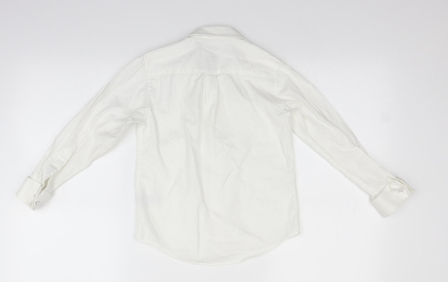 Marks and Spencer Boys White   Basic Button-Up Size 8 Years
