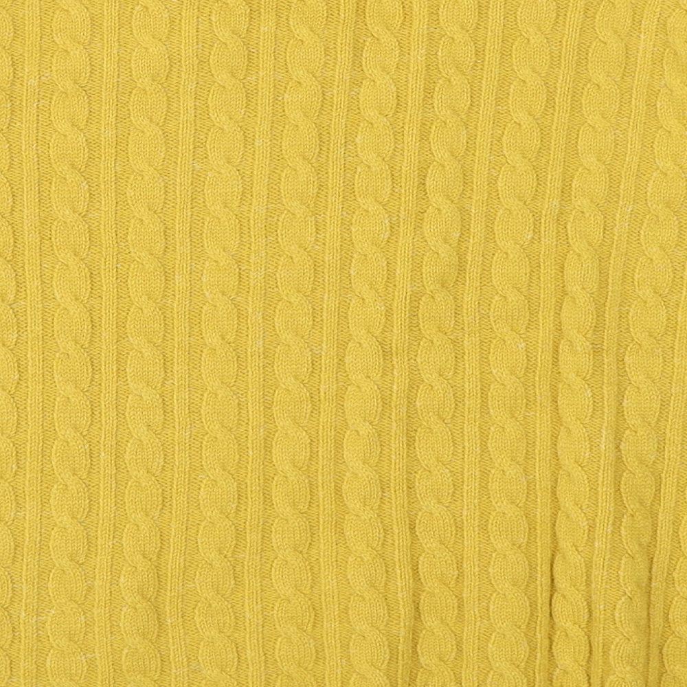 Pure & Natural Womens Yellow   Pullover Jumper Size L