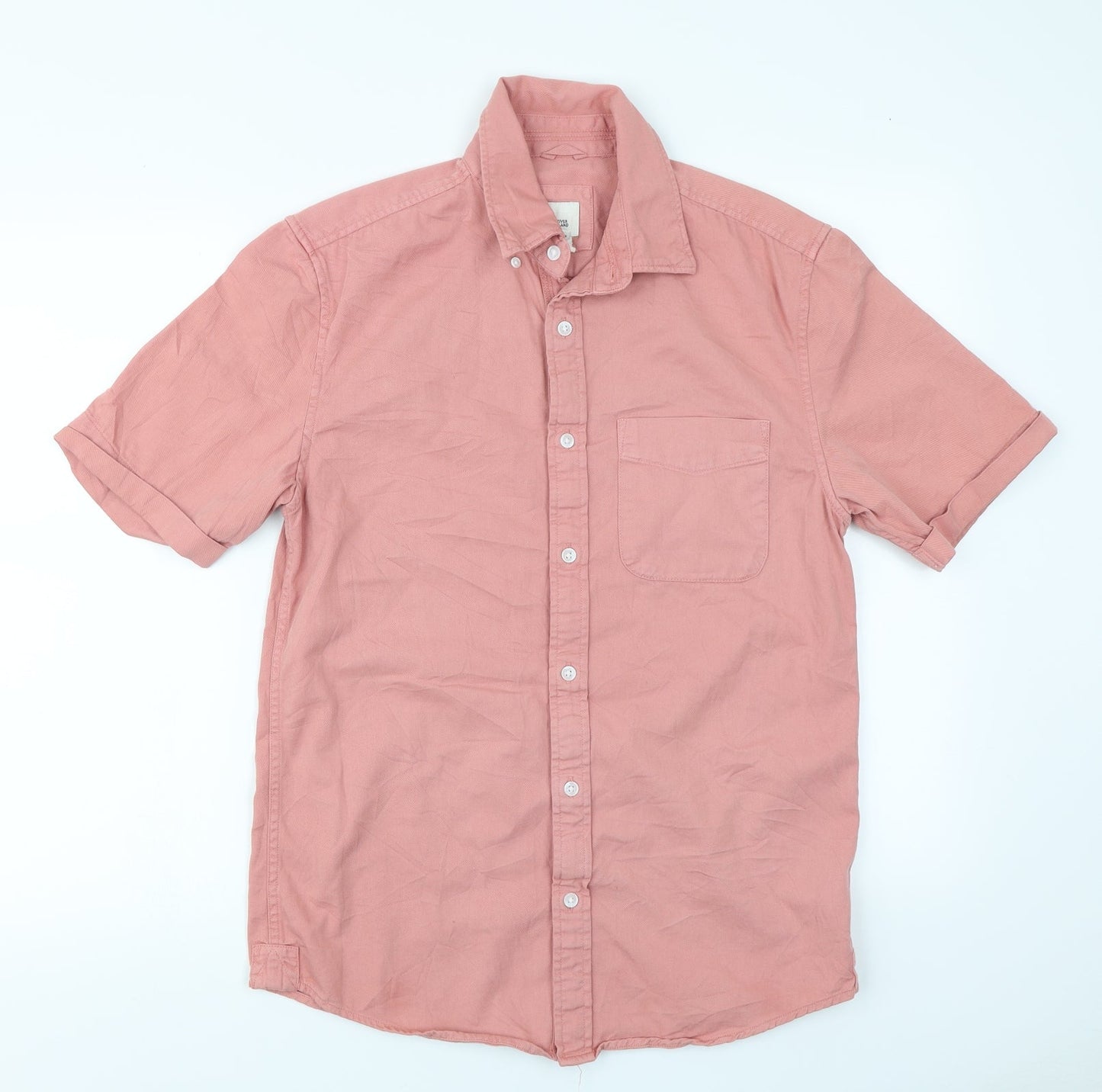 River Island Mens Pink    Button-Up Size S
