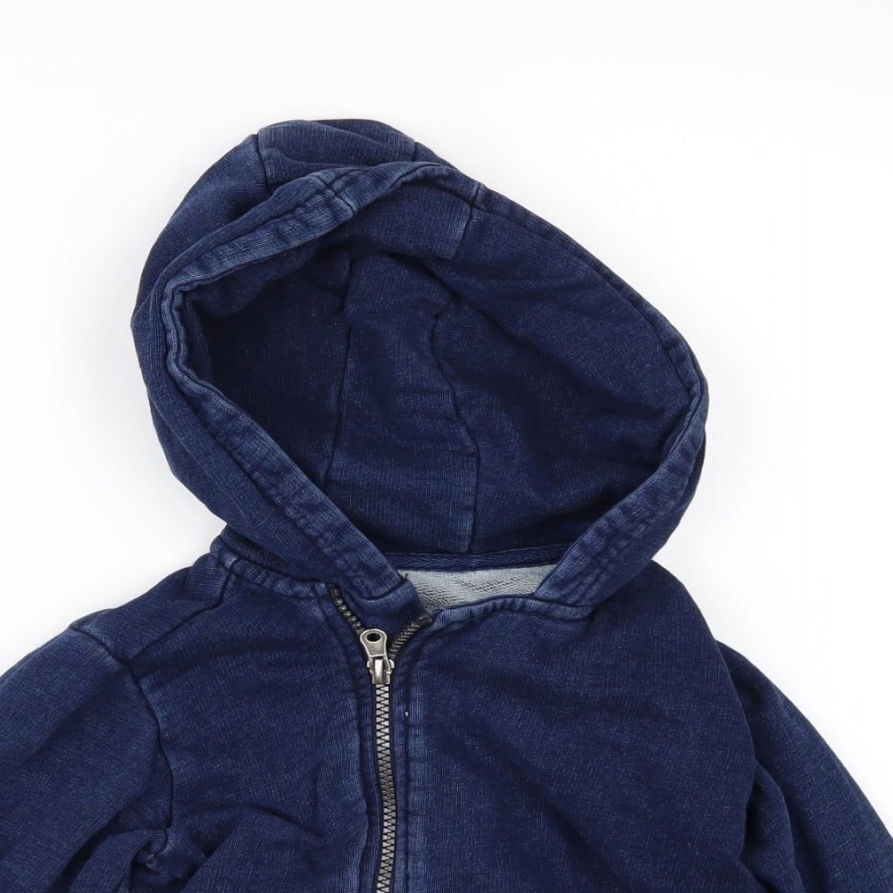Matalan Boys Blue   Full Zip Hoodie Size 3-4 Years
