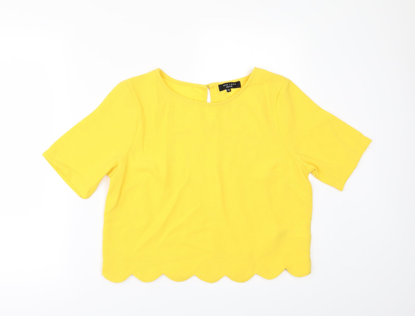New Look Womens Yellow   Tunic Blouse Size 12