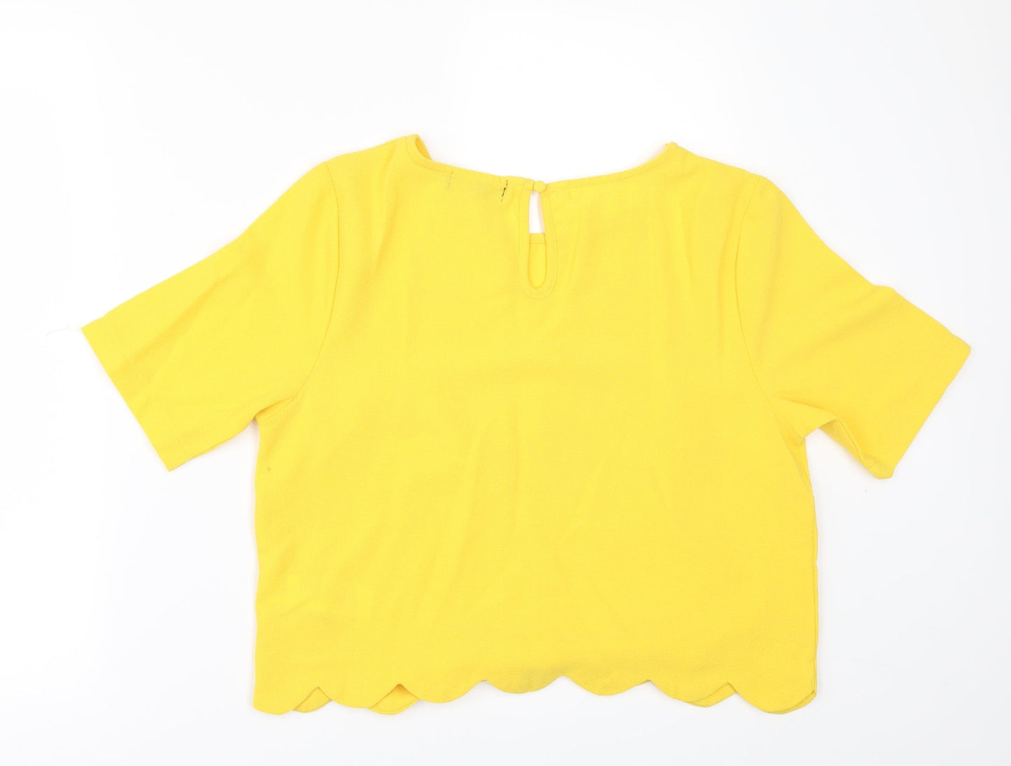 New Look Womens Yellow   Tunic Blouse Size 12