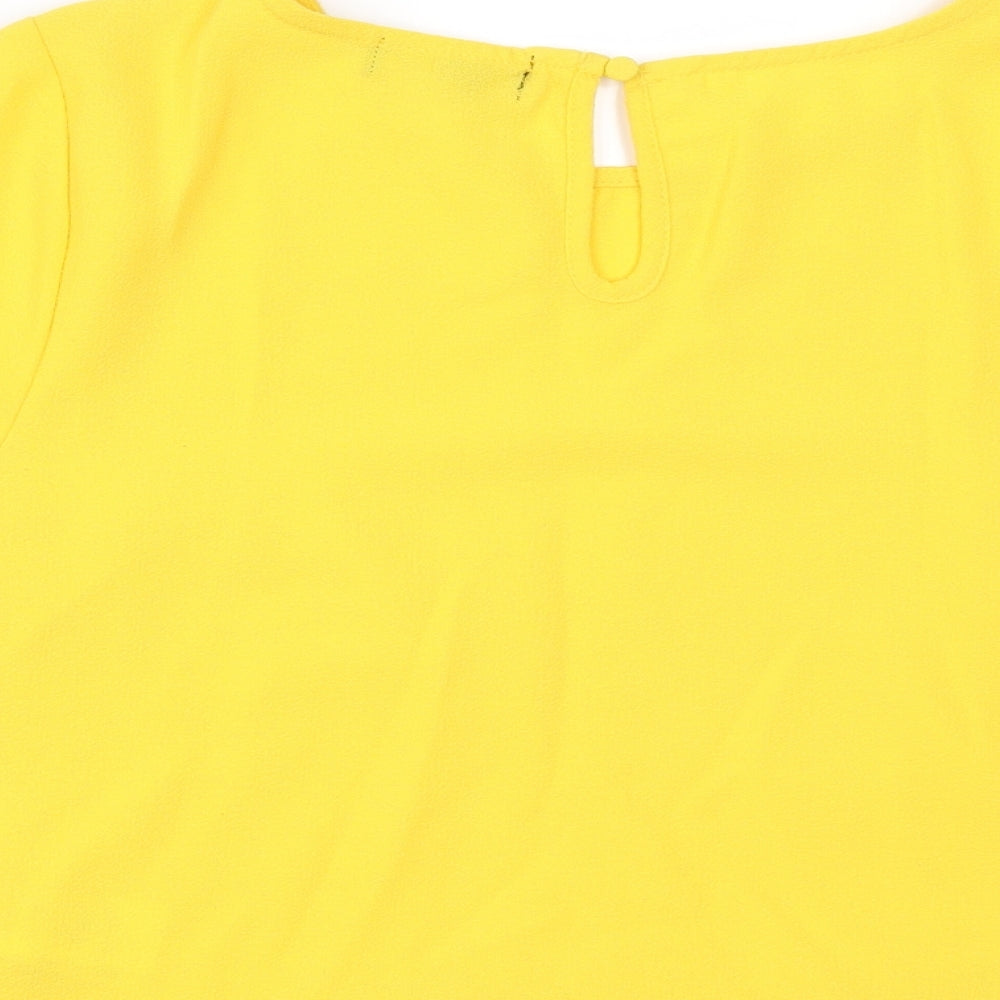 New Look Womens Yellow   Tunic Blouse Size 12