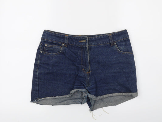 Brooker Womens Blue  Denim Cut-Off Shorts Size 10