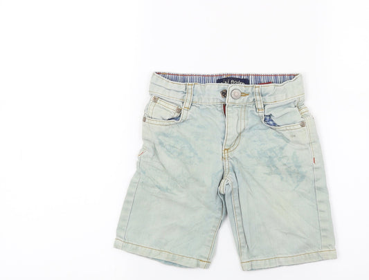 mini bowden Boys Blue  Denim Chino Shorts Size 4 Years
